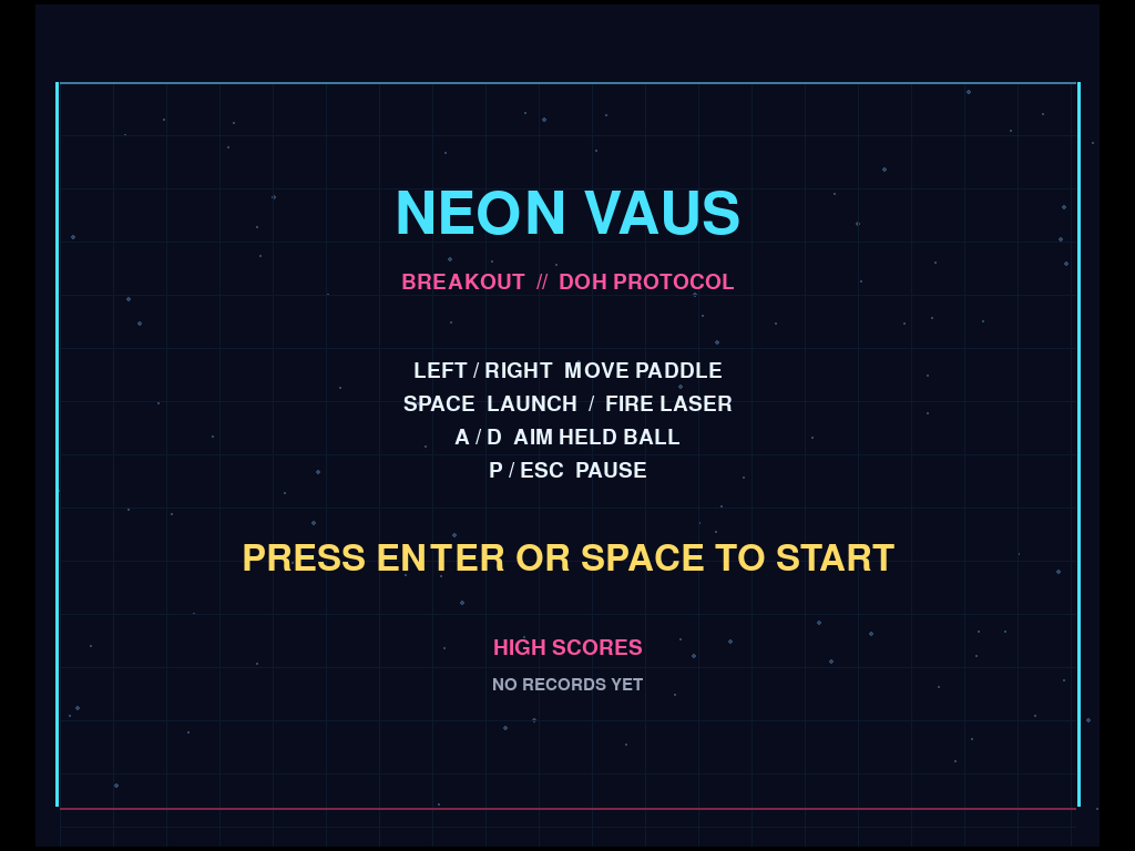 Game Breakout gameplay screenshot