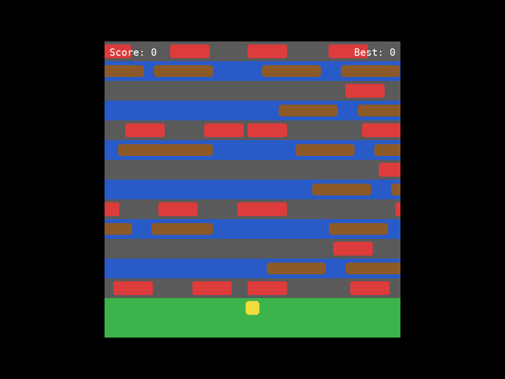 Retro Crossy Road gameplay screenshot