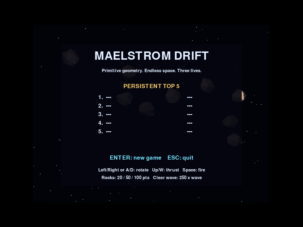 Retro Maelstrom gameplay screenshot